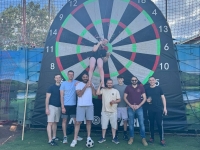 Fuß-Darts Low Budget